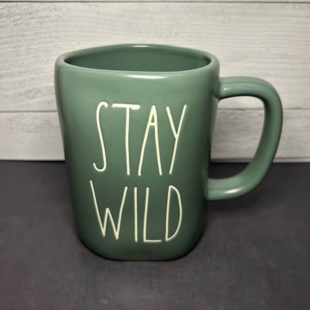 Rae Dunn Green 'Stay Wild' Mug